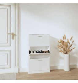 Armoire à chaussure Blanc...