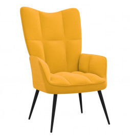 Chaise de relaxation Jaune...