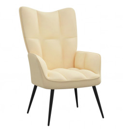 Chaise de relaxation Blanc...