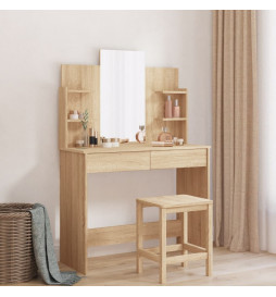 Coiffeuse avec miroir chêne...