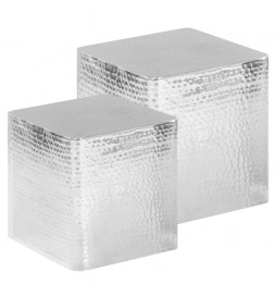 Tables basses 2 pcs Argenté...