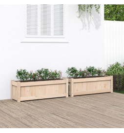 Jardinières 2 pcs bois de...