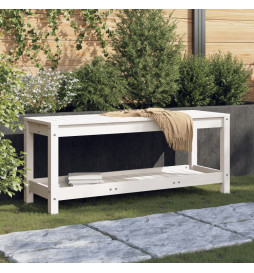 Banc de jardin blanc...