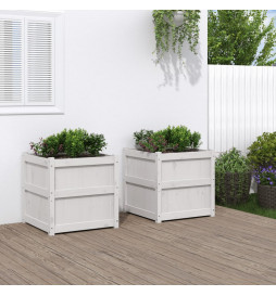 Jardinières 2 pcs blanc...