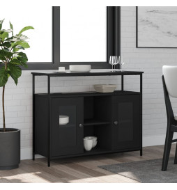 Buffet noir 100x35x80 cm...