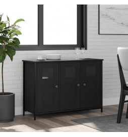 Buffet noir 100x35x70 cm...