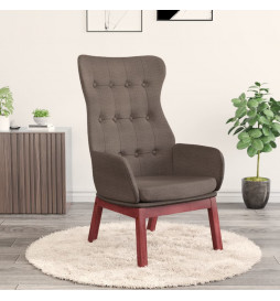 Chaise de relaxation Taupe...