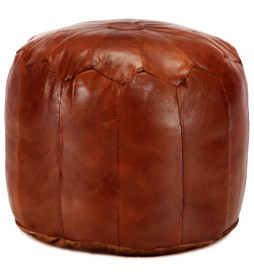 Pouf 40 x 35 cm Brun roux...