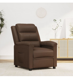 Fauteuil inclinable Marron...