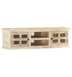 Meuble TV Blanc 130x30x36...