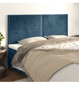 Têtes de lit 4 pcs Bleu...
