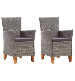 Chaises de jardin 2 pcs...