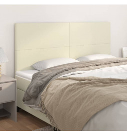 Têtes de lit 4 pcs Crème...