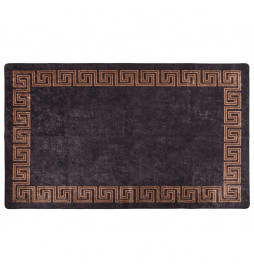 Tapis lavable noir et doré...