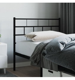 Tête de lit métal noir 75 cm