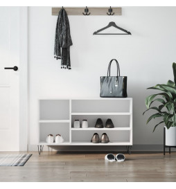 Armoire à chaussures Blanc...