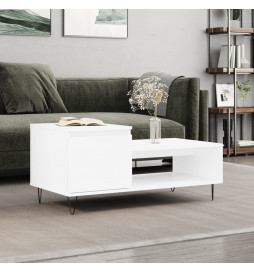 Table basse Blanc 100x50x45...