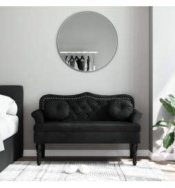 Banc avec coussins noir...