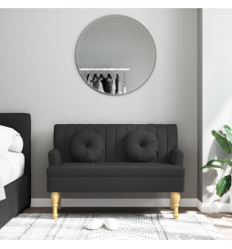 Banc avec coussins noir...