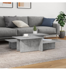 Tables basses 2 pcs gris...