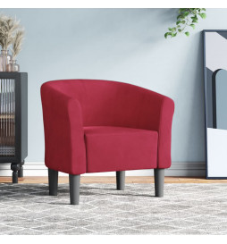 Fauteuil cabriolet rouge...