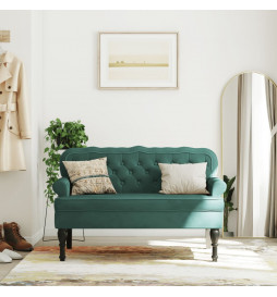 Banc avec dossier vert...