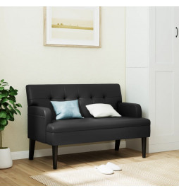 Banc avec dossier noir...