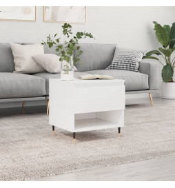 Table basse blanc brillant...