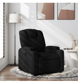 Fauteuil inclinable Noir Tissu