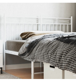 Tête de lit métal blanc 160 cm