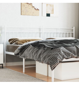 Tête de lit métal blanc 193 cm