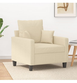 Fauteuil Crème 60 cm Tissu