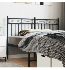 Tête de lit métal noir 135 cm