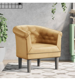 Fauteuil cabriolet doré...