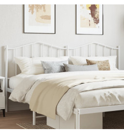 Tête de lit métal blanc 160 cm