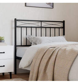 Tête de lit métal noir 107 cm