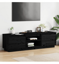 Meuble TV Noir 140x35x40 cm...