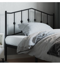 Tête de lit métal noir 107 cm