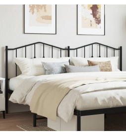 Tête de lit métal noir 200 cm