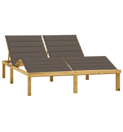 Chaise longue double et...