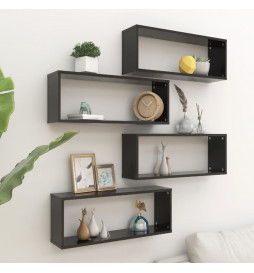 Étagères cube murales 4 pcs...
