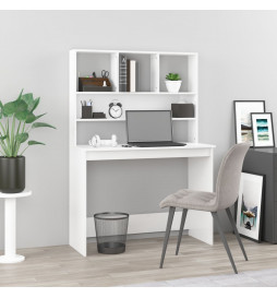 Bureau et étagères Blanc...