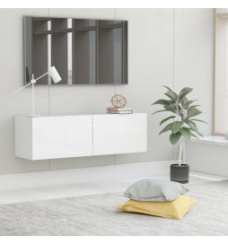Meuble TV Blanc brillant...