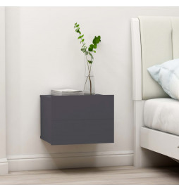 Tables de chevet 2 pcs Gris...