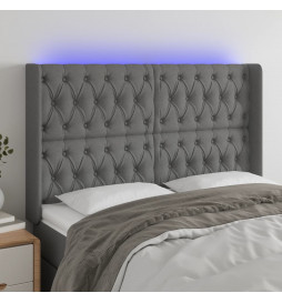 Tête de lit à LED Gris...