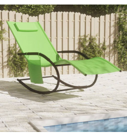 Chaise longue à bascule...