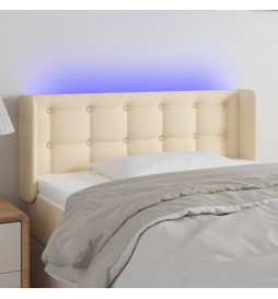 Tête de lit à LED Crème...