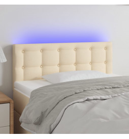 Tête de lit à LED Crème...