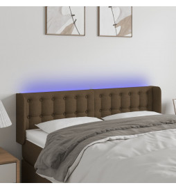 Tête de lit à LED Marron...