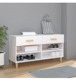 Armoire à chaussures Blanc...